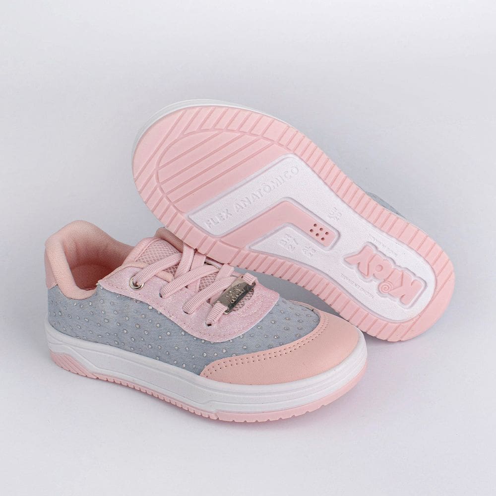 Tênis Kidy Happy Jeans/Nude