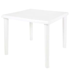 Mesa Plástica Quadrada Desmontável Mor - Branca