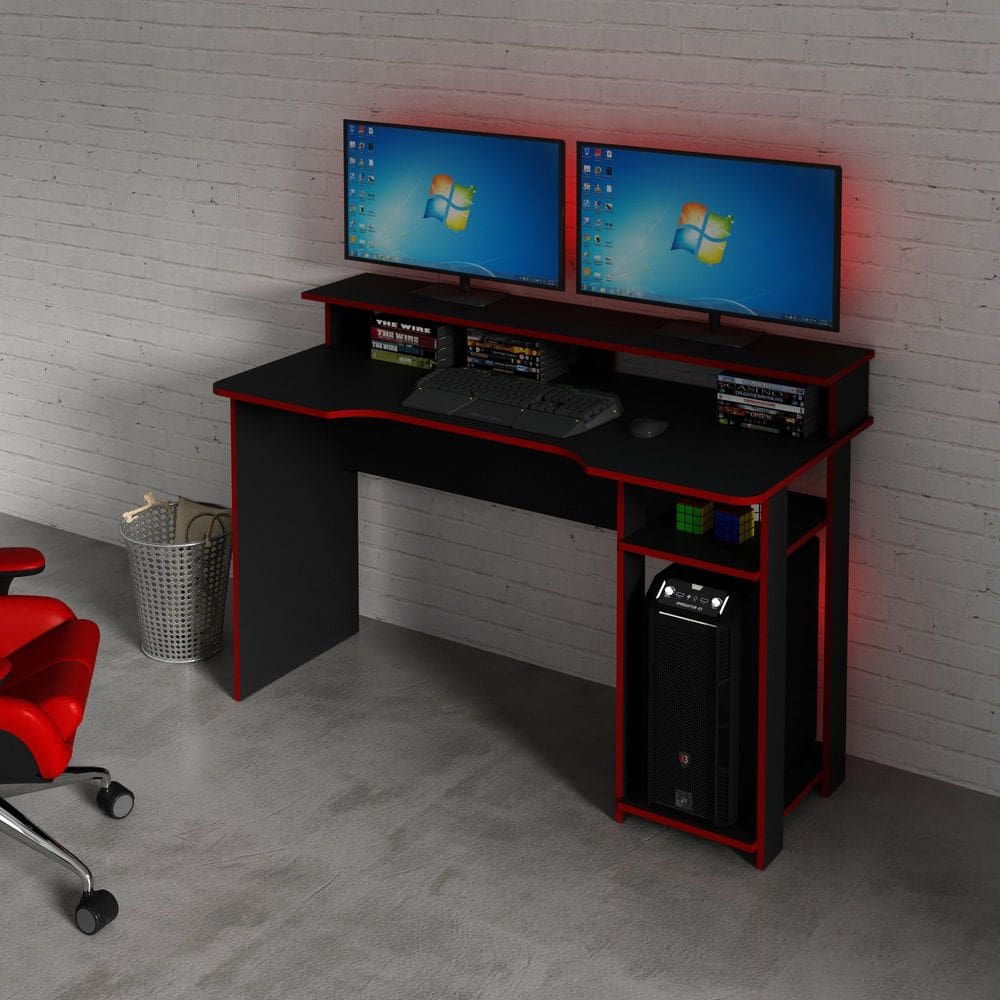 Mesa Gamer com Porta CPU 136cm
