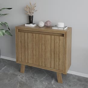 Balcão para Escritório 90cm com 2 Portas e 1 Prateleira