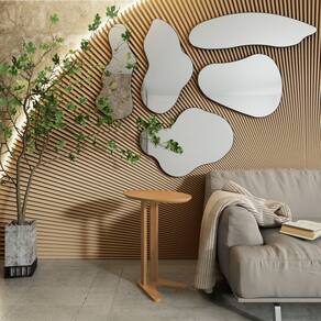 Mesa Auxiliar Oval 60cm - Dalla Costa