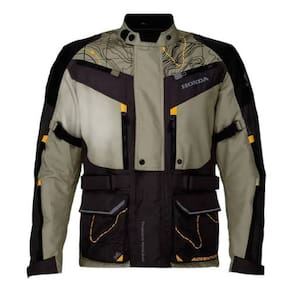 Jaqueta Parka Adventure Genuína Honda Bege/Amarelo Tam G