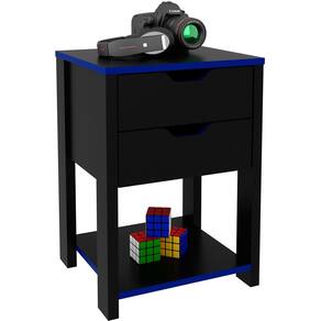 Gaveteiro Gamer para Escritório 2 Gavetas 1 Prateleira