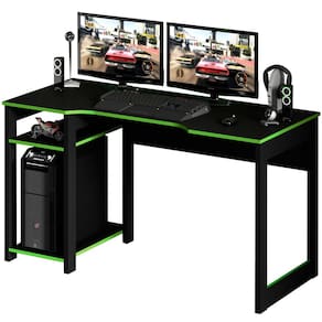 Mesa para Computador Gamer Espaço para 2 Monitores e CPU