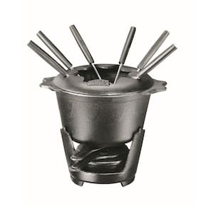 Fondue Queijo Chocolate Preto Ferro Panela Mineira 18cm 1,2L