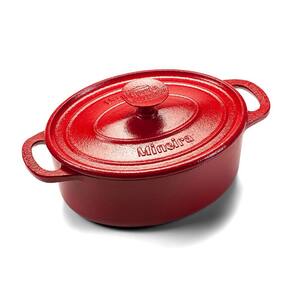Caçarola Oval Estilo Vermelha Panela Mineira 26x20cm 3,5L