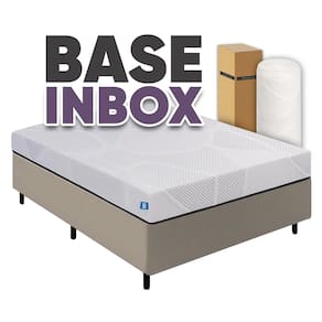 Cama Box Casal Desmontável + Colchão Umaflex Fit Firm D33 17cm Altura - Orthocamas
