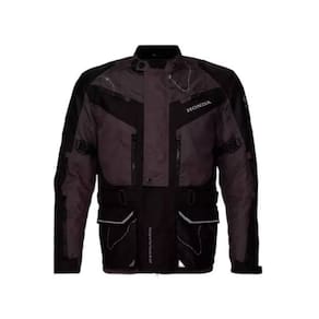 Jaqueta Parka Adventure Genuína Honda Preta/Cinza Tam 2G