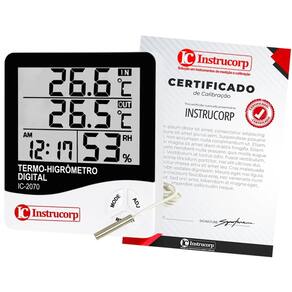 Termo-Higrômetro Digital de Parede -50°C a 70°C IC2070