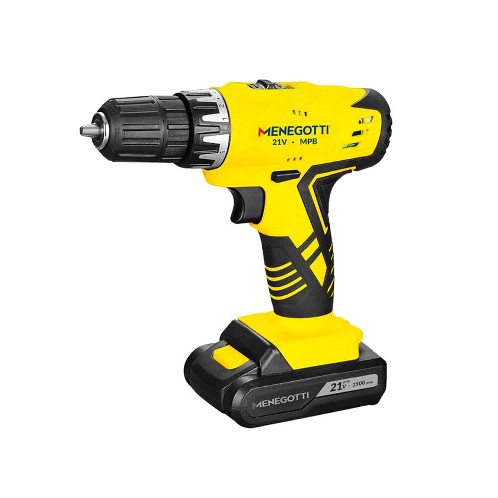 Parafusadeira Furadeira Bateria e Carregador 21V 1,5Ah MPB21 Menegotti