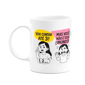Caneca Mães - Falas de Mãe - 325ml - branca