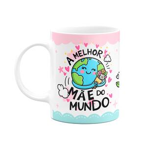 Caneca Mães - Mãe 24h por dia - Mãe que ama café! - M2