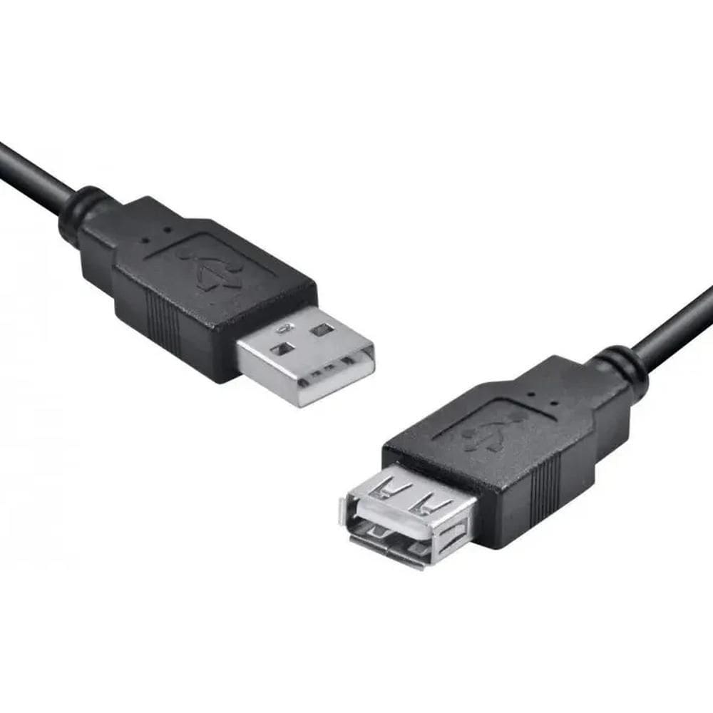 Cabo Usb A Macho X Usb A Femea 2.0 1.8M Extensor - Uamaf-18