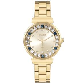 Relógio Euro Feminino Ref: Eu2035Yxx/4D Stones Dourado