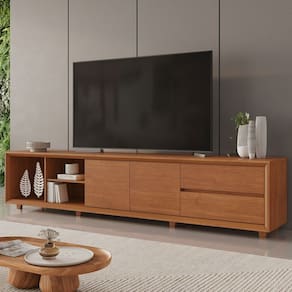 Ack para TV Até 75 Polegadas Prime 2 Portas 2 Gavetas Naturallle - Mavaular