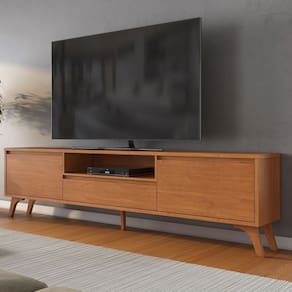 Rack para TV Até 75 Polegadas Piazza New 3 Gavetas Naturallle - Mavaular