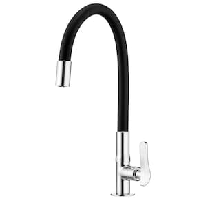 Torneira LorenFlex 1177 B27 Com Bica Flexível De Bancada Lorenzetti Preta