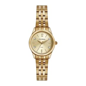 Relógio Mondaine Cristais Dourado Feminino 32587Lpmvde1