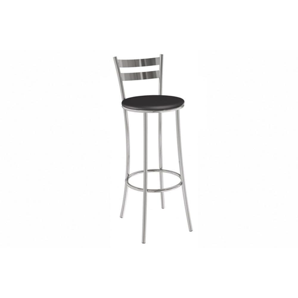 Banqueta Sala de Jantar Jade 1B699CR Aço 1 Un Cromado/ano Preto - Kappesberg