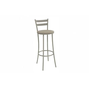 Banqueta Sala de Jantar Jade 1B699NK Aço 1 Un Niquel/Linho Bege Fendi - Kappesberg