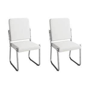 Cadeira Sala de Jantar Sicília 2C139CR Aço Kit 2 Un Cromado/ano Branco - Kappesberg