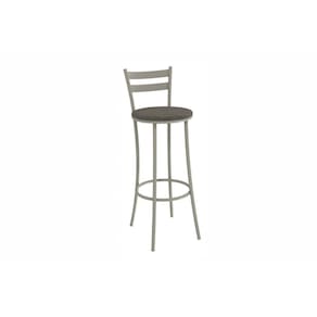 Banqueta Sala de Jantar Jade 1B699NK Aço 1 Un Niquel/Linho Escuro - Kappesberg