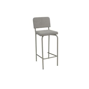 Banqueta Sala de Jantar Fiji 1B712NK Aço 1 Un Niquel/Boucle Cinza - Kappesberg