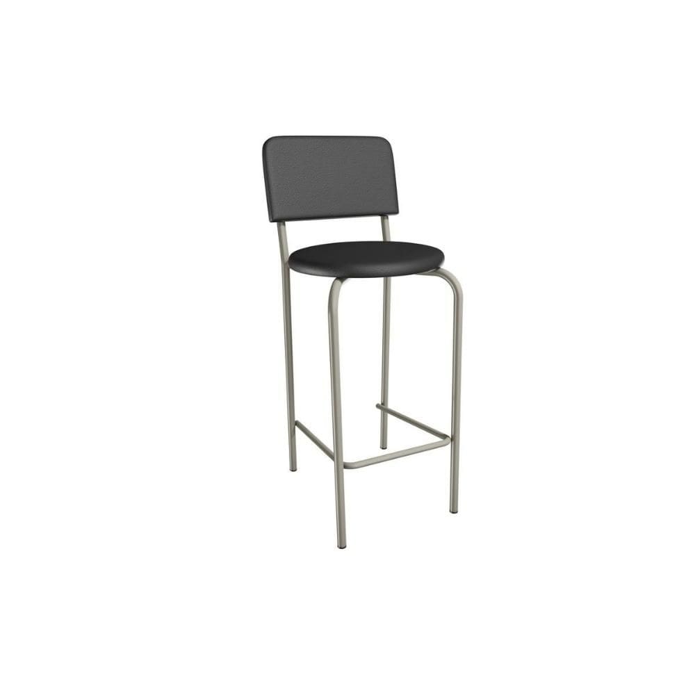 Banqueta Sala de Jantar Capri 1B715NK Aço 1 Un Niquel/ano Preto - Kappesberg