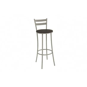 Banqueta Sala de Jantar Jade 1B699NK Aço 1 Un Niquel/ano Marrom - Kappesberg
