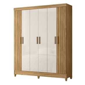 Guarda Roupa Casal 165cm 6 Portas Guiana Freijó/Off Z17 - Mpozenato