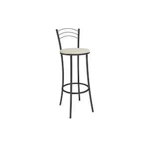 Banqueta Sala de Jantar Petra 1B700PRF Aço 1 Un Preto/ano Bege - Kappesberg