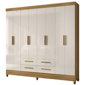 Guarda Roupa Casal 204cm 8 Portas Vitta Freijó/Off Z17       - Mpozenato