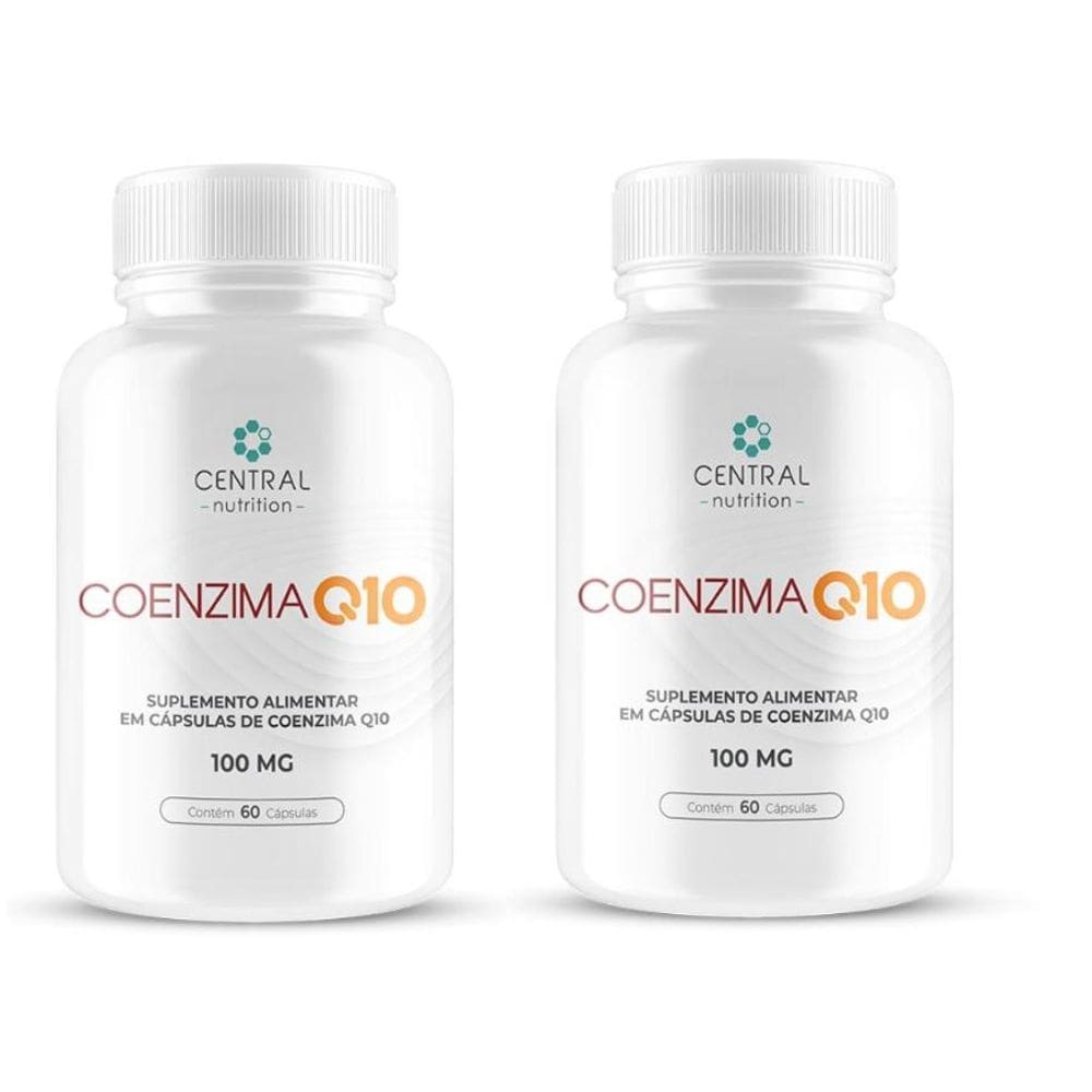 Kit com 2 Coenzima Q10 100 60 Cápsulas - Central Nutrition