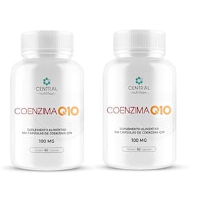 Kit com 2 Coenzima Q10 100 60 Cápsulas - Central Nutrition