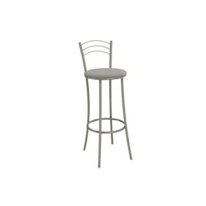 Banqueta Sala de Jantar Petra 1B700NK Aço 1 Un Niquel/Boucle Cinza - Kappesberg