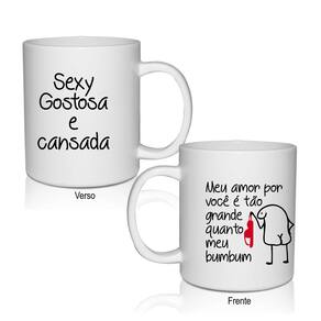 Caneca 300 Ml Policarbonato Branca Namorados Flor Meu Amor