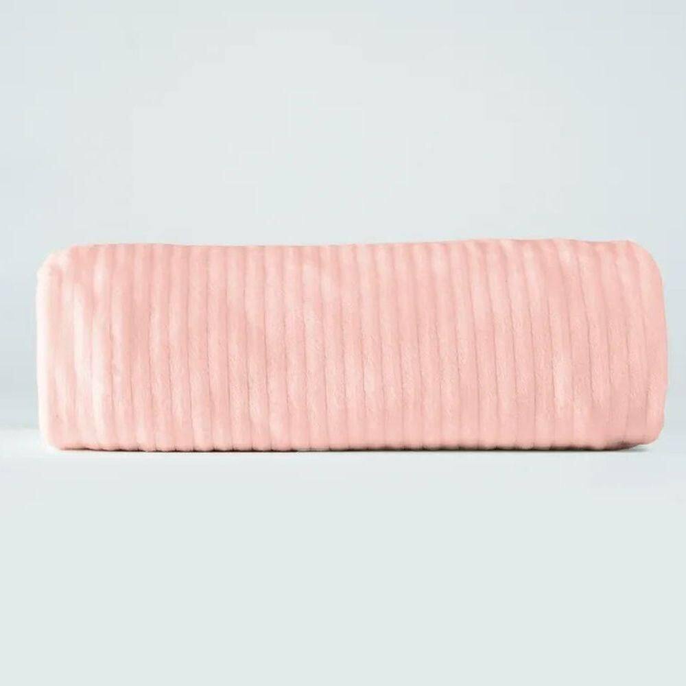 Cobertor Hug Canelado Rosa