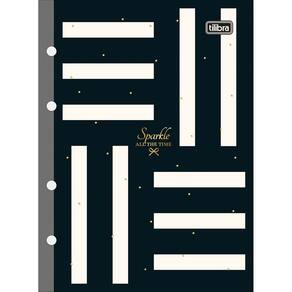 Bloco de Folhas Fichário Colegial Refil Tiliflex Caderno Argolado West Village 80 Folhas Tilibra