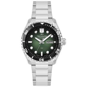 Relógio Technos Masculino Ref: 8205ox/1v Automático Acqua Prateado