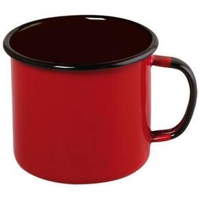 Caneca Em Aço Esmaltado Mãe Ágata Ewel 160Ml - Vermelho