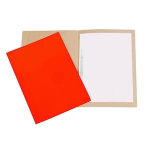 Pasta Cartão Duplex Grampo Plástico 20Un Polycart Vermelho