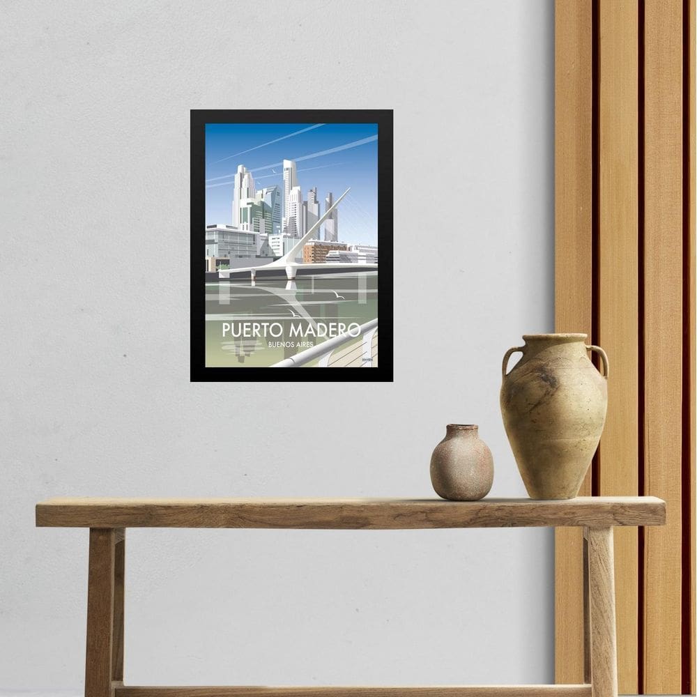 Quadro Decorativo Puerto Madero - Argentina 33X24Cm