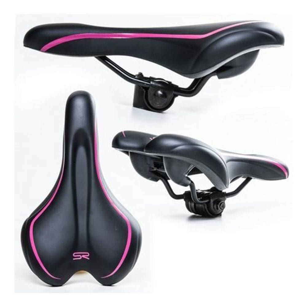 Banco Selim Rvs 280 X 170 Mm - Preto/Rosa