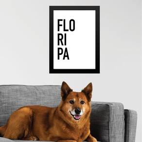 Quadro Decorativo Tipografia Floripa 45X34Cm