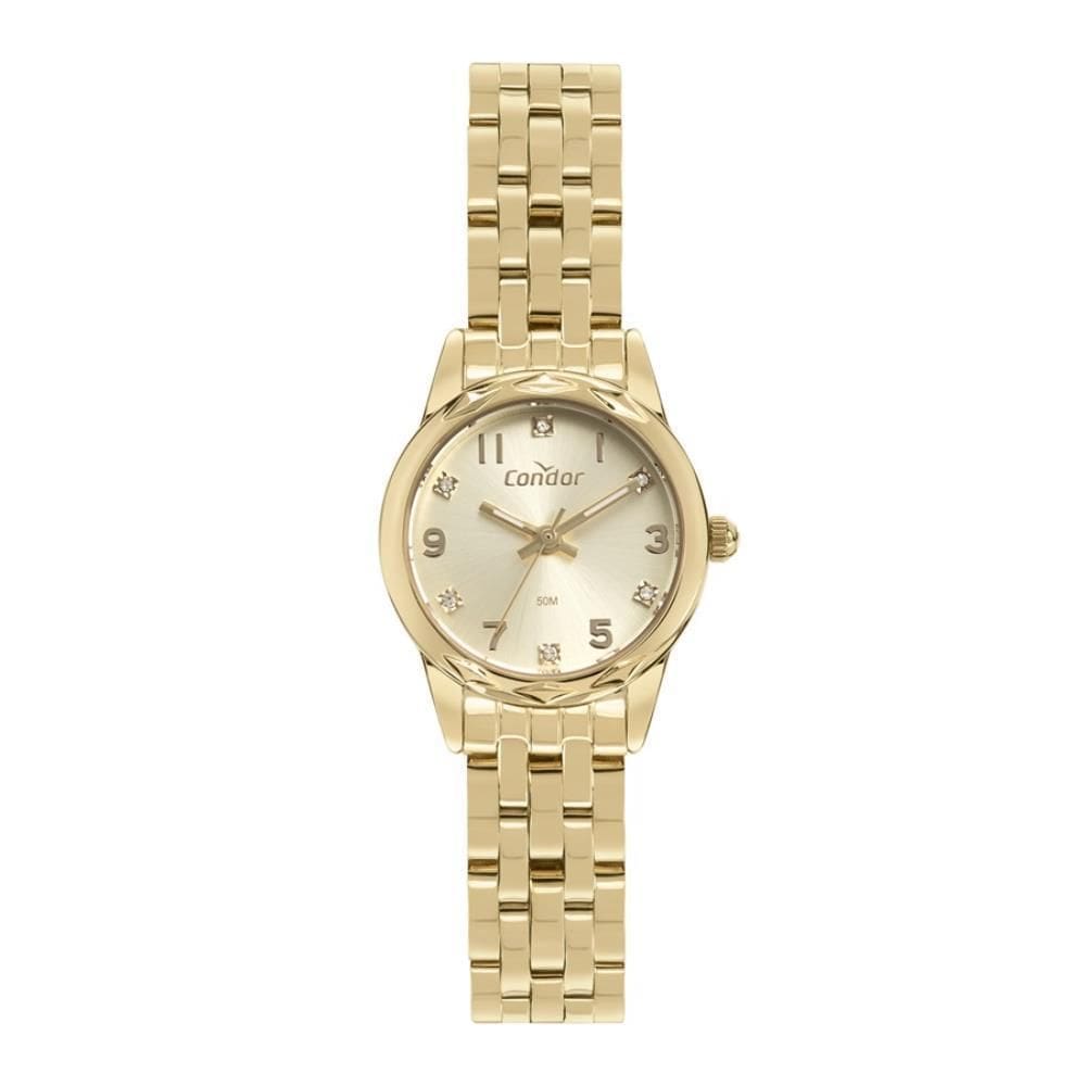 Relógio Condor Feminino Ref: Co2035Nft/4X Casual Dourado