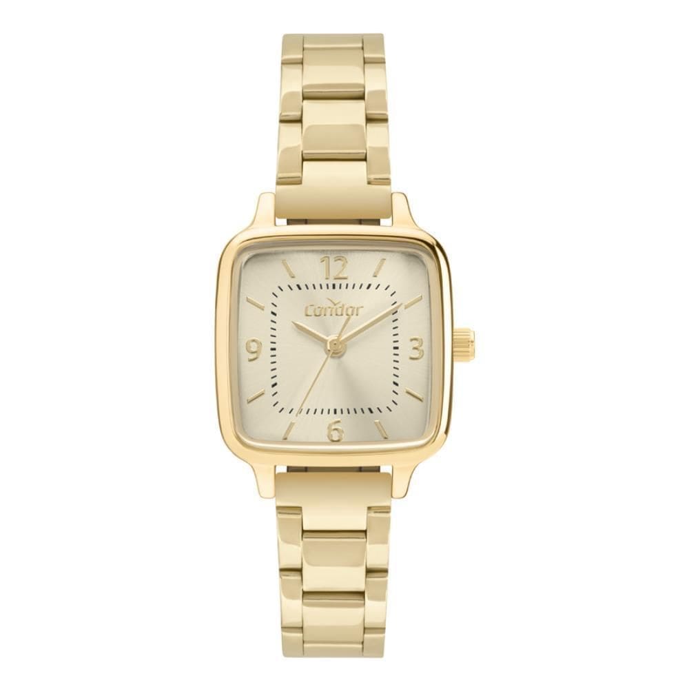 Relógio Condor Feminino Ref: Co2035Nss/4X Retangular Dourado