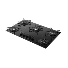 Cooktop A Gás Atlas 5 Bocas Agile Up Preto Bivolt