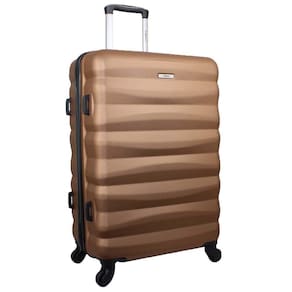 Mala De Viagem Media Em Abs Yins 21089 Cadeado Integrado Rodas Giro 360 Cobre M