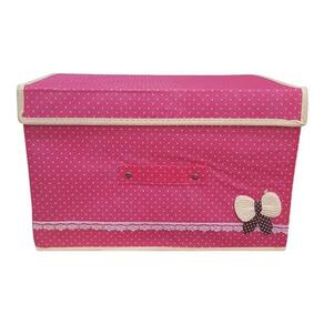 Caixa Organizadora Infantil Tecido 20X25X16 Rosa