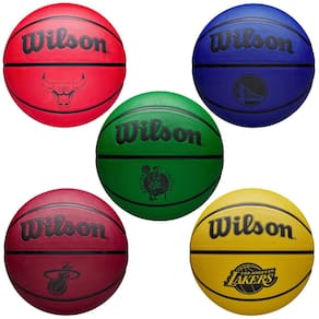 Bola de Basquete Team Tribute Performance Cover Times NBA Tamanho 7 Resistente Wilson